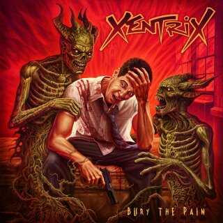 XENTRIX -- Bury the Pain  LP  ORANGE/ BLACK MIX