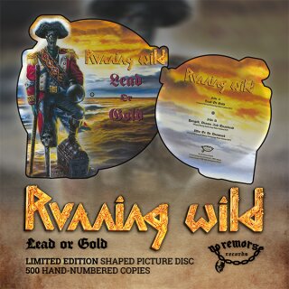 RUNNING WILD -- Lead or Gold  PICTURE SHAPE  LAST COPIES