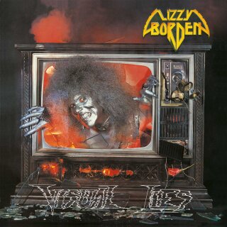 LIZZY BORDEN -- Visual Lies  LP  SPLATTER