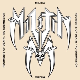 MILITIA -- Regiments of Death / No Submission  LP  BLACK