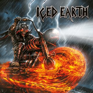 ICED EARTH -- Hellrider  MLP  RED/ YELLOW/ BLACK SPLATTER