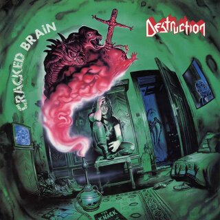 DESTRUCTION -- Cracked Brain  LP  MIXED SPLATTER