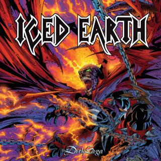 ICED EARTH -- The Dark Saga  LP  RED/ BEER MERGED