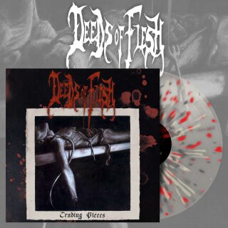 DEEDS OF FLESH -- Trading Pieces  LP  CLEAR SPLATTER