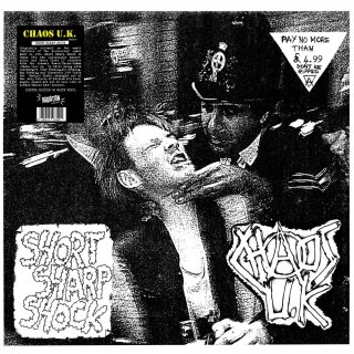 CHAOS U.K. -- Short Sharp Shock  LP  WHITE