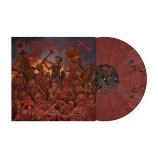 CANNIBAL CORPSE -- Chaos Horrific  LP  "BURNT FLESH" MARBLED