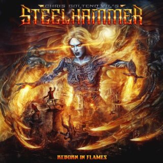 CHRIS BOHLTENDAHLS STEELHAMMER -- Reborn in Flames  LP  SUN YELLOW