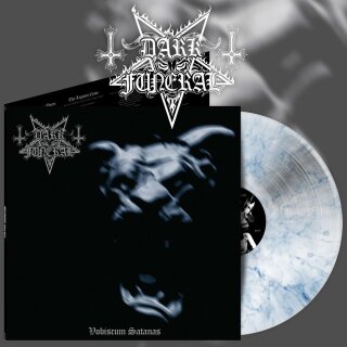 DARK FUNERAL -- Vobiscum Satanas  LP  WHITE / BLUE  MARBLED