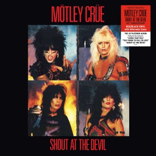 MÖTLEY CRÜE -- Shout at the Devil  LP  (40th Anniversary)  BLACK IN RED