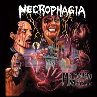 NECROPHAGIA -- Holocausto de la Morte   LP  STRIPED