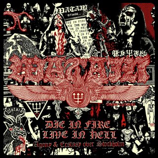 WATAIN -- Die in Fire - Live in Hell  DLP  YELLOW/ RED