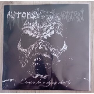 AUTOPSY / INCANTATION -- Service for Dying Divinity  7"  MARBLED
