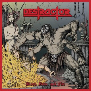 DESTRUCTOR -- Blood, Bone and Fire  LP  BONE