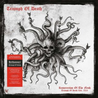 TRIUMPH OF DEATH  (HELLHAMMER) -- Resurrection of the Flesh  DLP+7"  RED  BOOKPACK