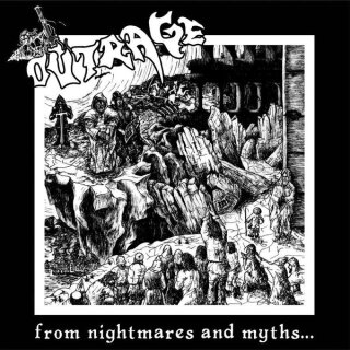 OUTRAGE -- From Nightmare and Myths...  LP  BLACK