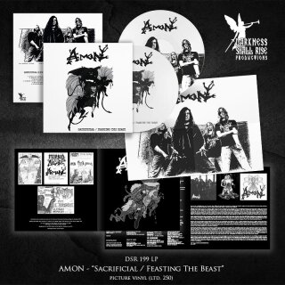 AMON -- Sacrificial / Feasting the Beast  LP  PICTURE