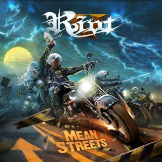 RIOT V -- Mean Streets  LP  SPLATTER