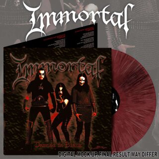IMMORTAL -- Damned in Black  LP  CHERRY RED