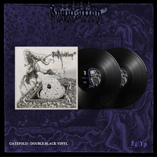 INQUISITION -- Black Mass for A Mass Grave  DLP  BLACK  (MONOCHROME COVER)