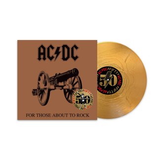 AC/DC -- For Those About to Rock (50th Anniversary Edition)  LP  GOLD