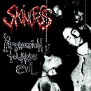 SKINLESS -- Progression Towards Evil  LP  YELLOW / BLACK MARBLED