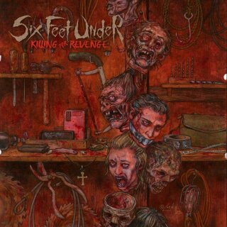 SIX FEET UNDER -- Killing for Revenge  LP  CRUSTED BLOOD MARBLED