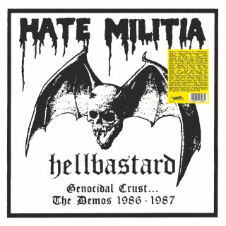 HELLBASTARD -- Genocidal Crust: The Demos 1986 - 1987  DLP  BLACK
