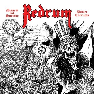 REDRUM -- Disarm and Survive / Power Corrupts  LP  BLACK