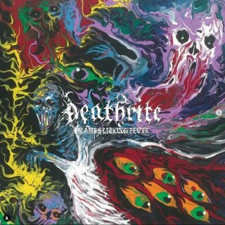 DEATHRITE -- Flames Licking Fever  LP  BLUE (LAST COPIES)