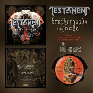 TESTAMENT -- Brotherhood of the Snake  PICTURE SHAPE