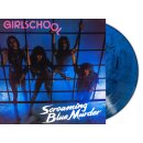 GIRLSCHOOL -- Screaming Blue Murder  LP  MARBLED