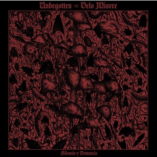 UNBEGOTTEN / VELO MISERE -- Silencio y Demencia LP  BLACK