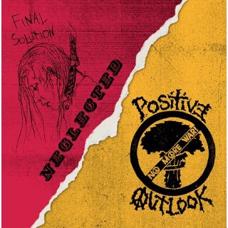 NEGLECTED / POSITIVE OUTLOOK -- Split  LP  BLACK